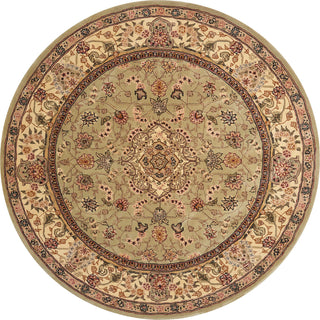 Nourison 2000 2005 Light Green Area Rug 6' Round