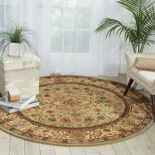 Nourison 2000 2005 Light Green Area Rug Room Image Feature