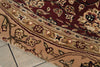 Nourison 2000 2107 Burgundy Area Rug Detail Image