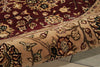Nourison 2000 2107 Burgundy Area Rug Detail Image