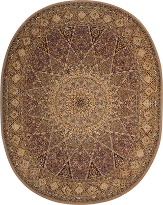 Nourison 2000 2117 Lavender Area Rug 7'6'' X 9'6'' Oval