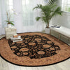 Nourison 2000 2214 Black Area Rug Room Image