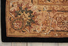 Nourison 2000 2233 Black Area Rug Corner Image