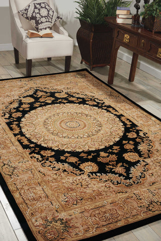 Nourison 2000 2233 Black Area Rug Room Image