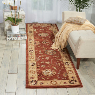 Nourison 2000 2258 Rust Area Rug Room Image Feature