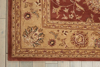 Nourison 2000 2258 Rust Area Rug Corner Image