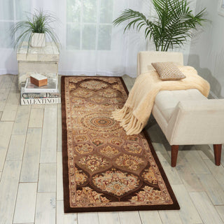 Nourison 2000 2318 Brown Area Rug Room Scene 3