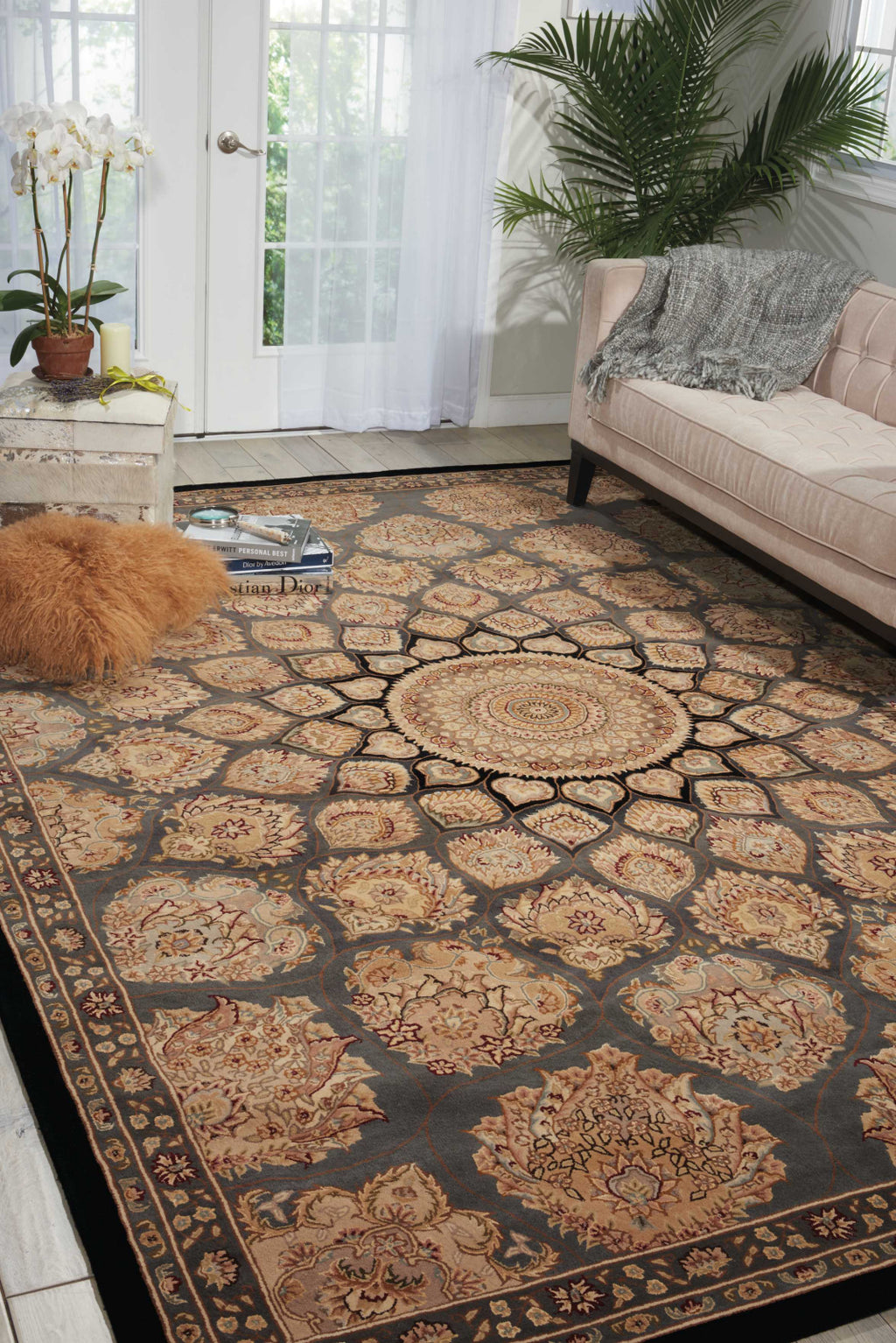 Nourison 2000 2318 Slate Area Rug – Incredible Rugs and Decor