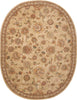 Nourison 2000 2360 Beige Area Rug 7' 6'' X 9' 6'' Oval