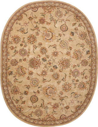 Nourison 2000 2360 Beige Area Rug 7' 6'' X 9' 6'' Oval