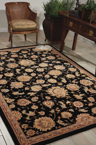 Nourison 2000 2360 Black Area Rug Room Image Feature