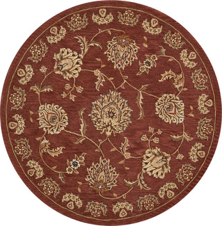 Nourison 2000 2421 Rust Area Rug 4' Round