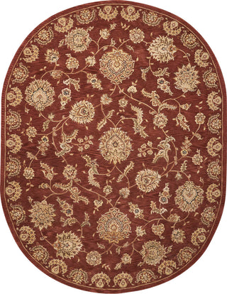 Nourison 2000 2421 Rust Area Rug 7'6'' X 9'6'' Oval