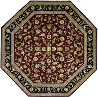 Nourison 2000 2002 Burgundy Area Rug 10' 0'' Octagon