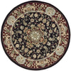 Nourison 2000 2005 Black Area Rug 4' Round