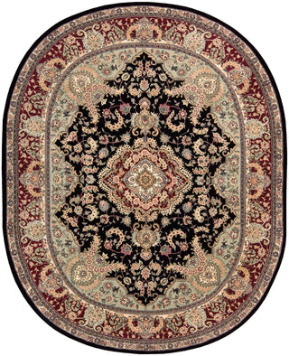 Nourison 2000 2005 Black Area Rug 8' X 10' Oval Shot