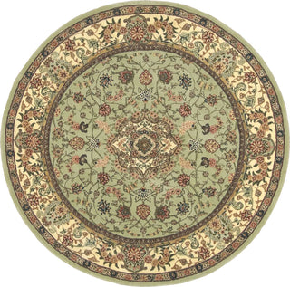 Nourison 2000 2005 Light Green Area Rug Round Image