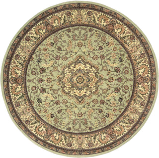 Nourison 2000 2005 Light Green Area Rug Round Image