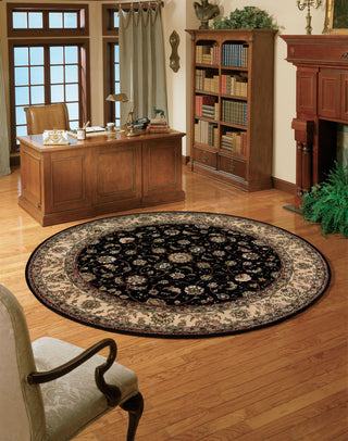 Nourison 2000 2015 Navy Area Rug 6' Round Office Shot