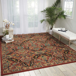 Nourison 2020 NR205 Terracotta Area Rug Room Image Feature