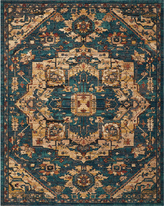 Nourison 2020 NR206 Teal Area Rug 8' X 11'