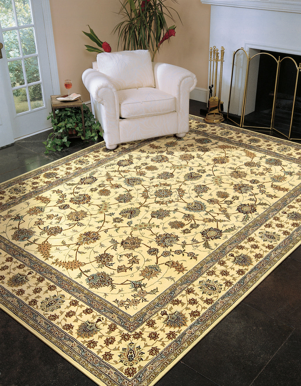 Nourison 2000 2023 Ivory Area Rug 8' X 10' Living Space Shot Feature
