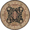 Nourison 2000 2028 Black Area Rug Round Image