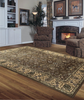 Nourison 2000 2091 Mushroom Area Rug 6' X 9' Living Space Shot Feature