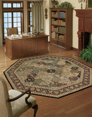 Nourison 2000 2101 Multicolor Area Rug 10' Octagon Office Shot