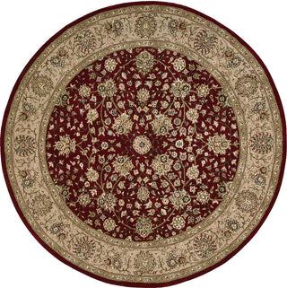 Nourison 2000 2107 Burgundy Area Rug Round Image