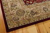 Nourison 2000 2107 Burgundy Area Rug Corner Image