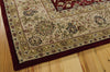 Nourison 2000 2107 Burgundy Area Rug 8' X 10' Corner Shot