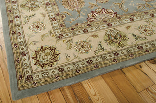 Nourison 2000 2210 Blue Area Rug 8' X 10' Corner Shot