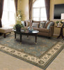 Nourison 2000 2210 Blue Area Rug 8' X 10' Living Space Shot Feature