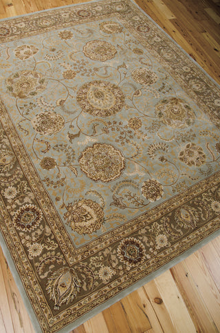 Nourison 2000 2234 Blue Area Rug 8' X 10' Floor Shot Feature