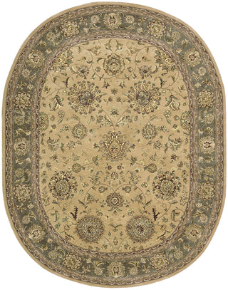 Nourison 2000 2258 Beige Area Rug 8' X 10' Oval Shot