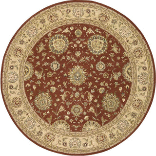 Nourison 2000 2258 Rust Area Rug Round Image