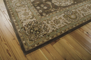 Nourison 2000 2259 Grey Area Rug 8' X 10' Corner Shot