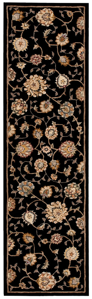 Nourison 2000 2360 Black Area Rug 3' X 8'