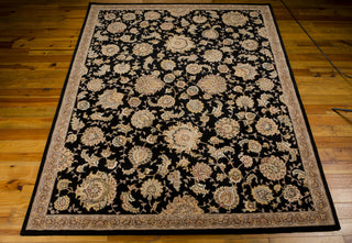 Nourison 2000 2360 Black Area Rug 8' X 10' Floor Shot Feature