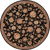 Nourison 2000 2360 Black Area Rug Round Image