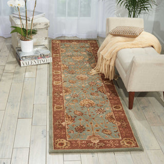 Nourison 3000 3102 Light Blue Area Rug Room Image Feature