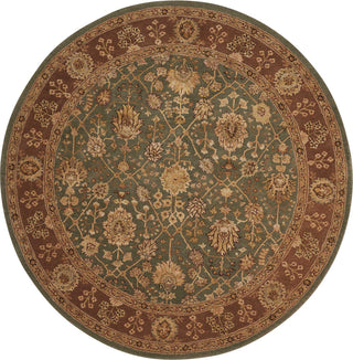 Nourison 3000 3102 Light Blue Area Rug 6' Round