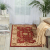 Nourison 3000 3102 Red Area Rug Room Image Feature