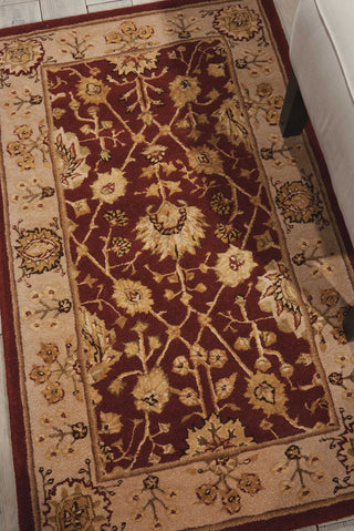 Nourison 3000 3102 Rust Area Rug Room Image Feature