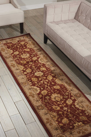 Nourison 3000 3102 Rust Area Rug Room Image