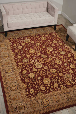 Nourison 3000 3102 Rust Area Rug Room Image