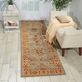 Nourison 3000 3103 Aqua Area Rug Room Image Feature