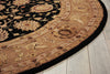 Nourison 3000 3105 Black Area Rug Detail Image