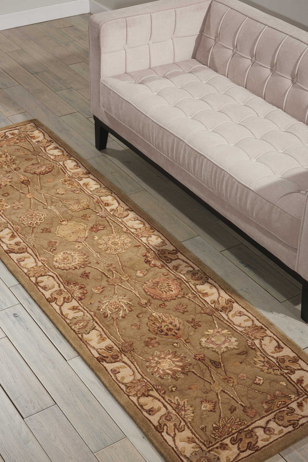 Nourison 3000 3105 Light Green Area Rug Room Image Feature